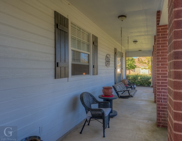 view of patio / terrace featuring a porch