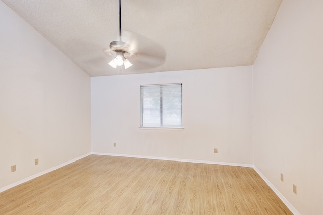 unfurnished room featuring ceiling fan and light hardwood / wood-style floors