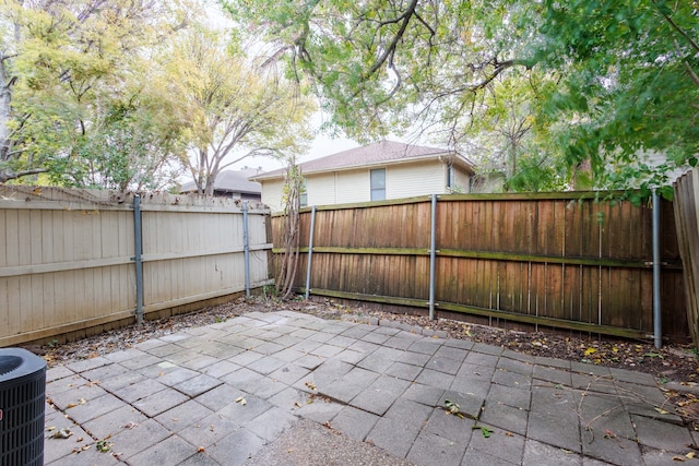 view of patio with central air condition unit