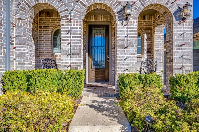 712 8th St, Argyle, TX 76226 - entrance to property with brick siding