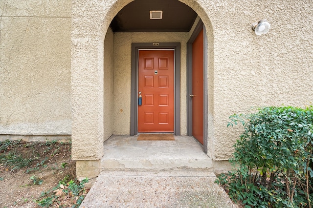 view of exterior entry