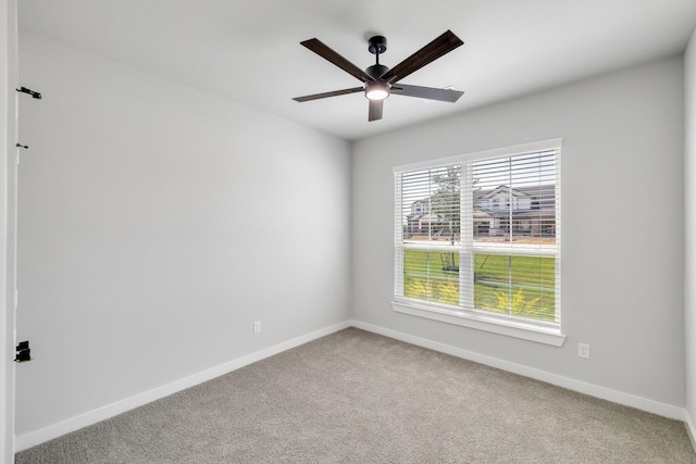 4016-4018 Clovis St, Midlothian, TX 76065 - carpeted empty room featuring baseboards and a ceiling fan