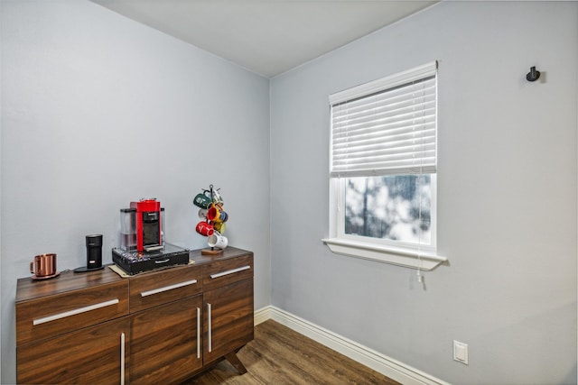 interior space featuring hardwood / wood-style floors