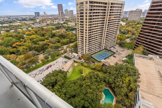 birds eye view of property