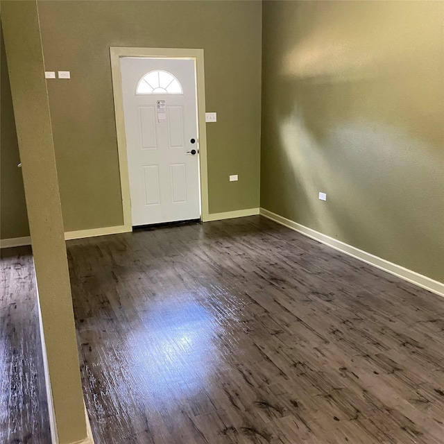 entryway featuring dark hardwood / wood-style floors