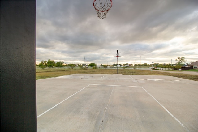 view of basketball court