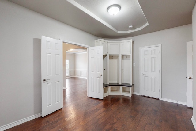 interior space featuring dark hardwood / wood-style floors