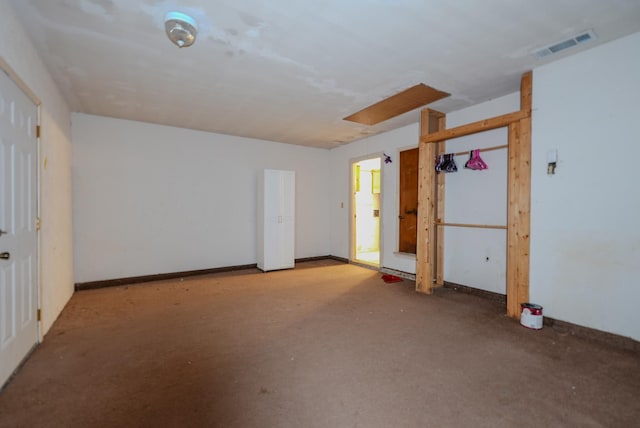 unfurnished bedroom with a closet