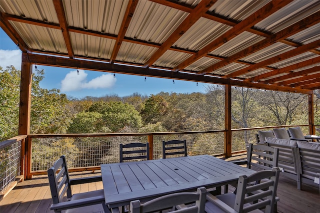 deck featuring an outdoor hangout area