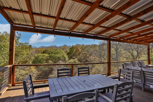 view of wooden terrace