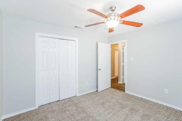 603 Lake Meadows Dr, Rockwall, TX 75087 - unfurnished bedroom with carpet flooring, a closet, and ceiling fan