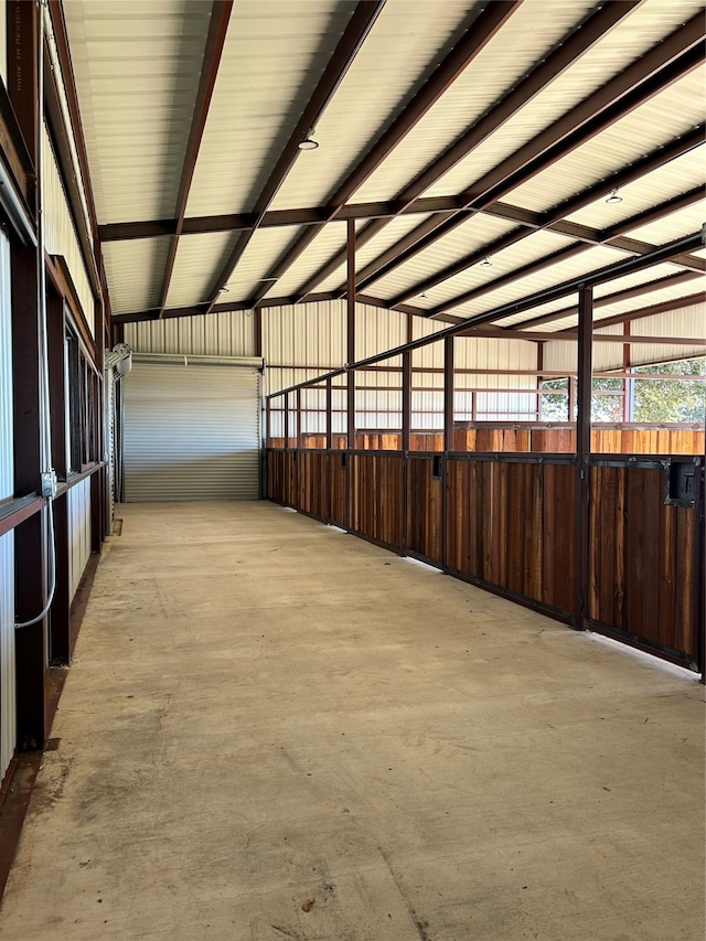 view of horse barn