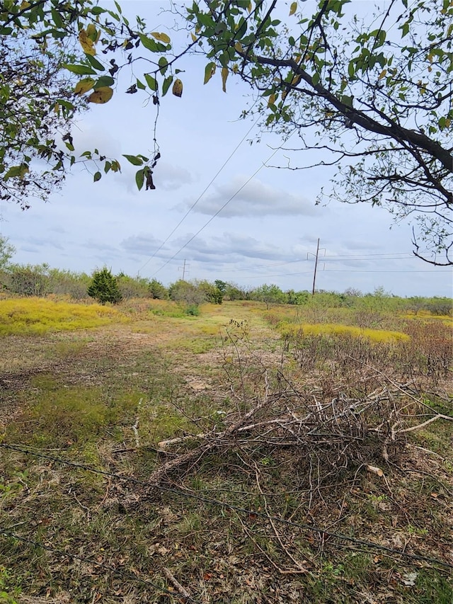 view of landscape with a rural view