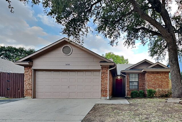 ranch-style house with a garage