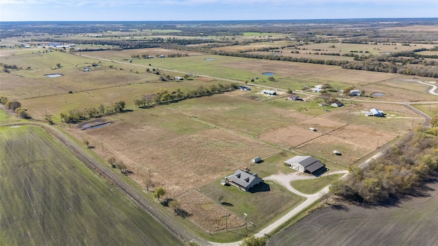 aerial view with a rural view