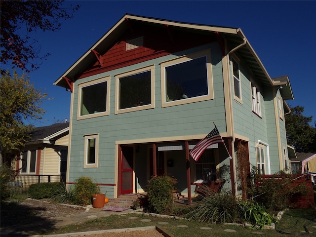 view of rear view of property