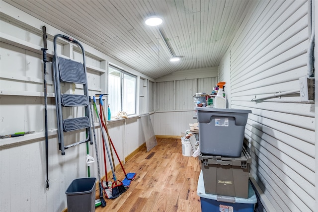 view of storage room