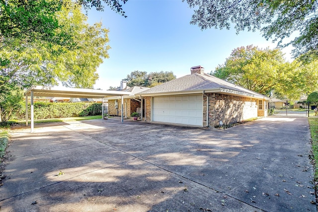 view of front of home featuring a garage