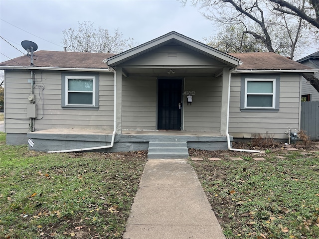 bungalow-style house with a porch