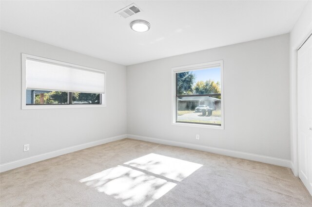 carpeted spare room with plenty of natural light