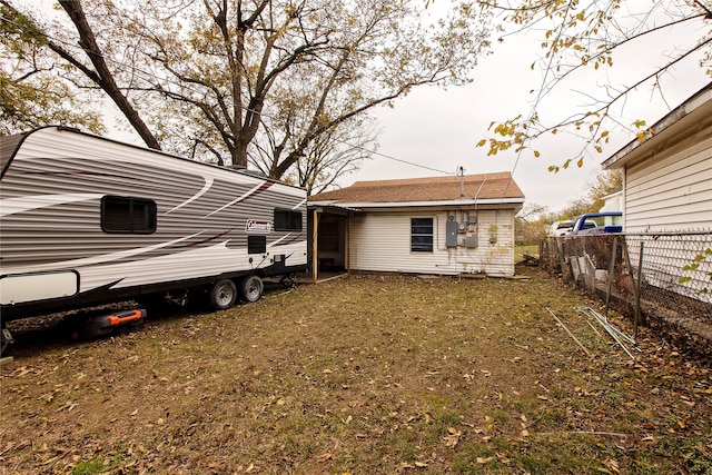 view of rear view of property