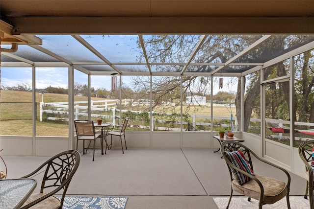 view of sunroom / solarium