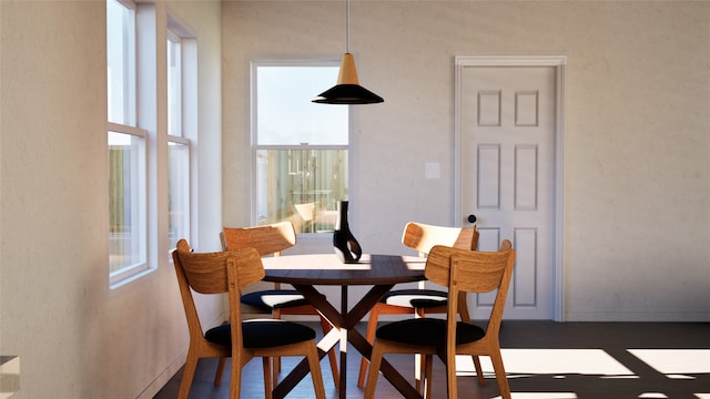 dining room featuring wood finished floors