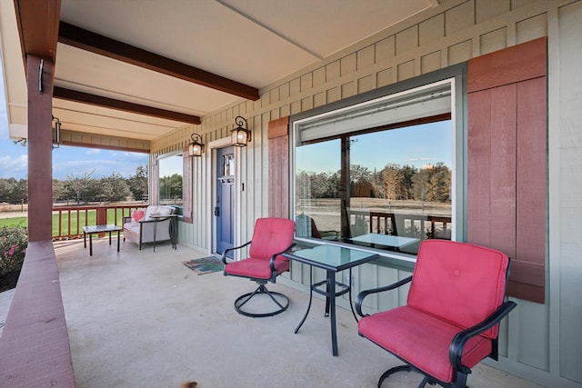 view of patio / terrace featuring a porch