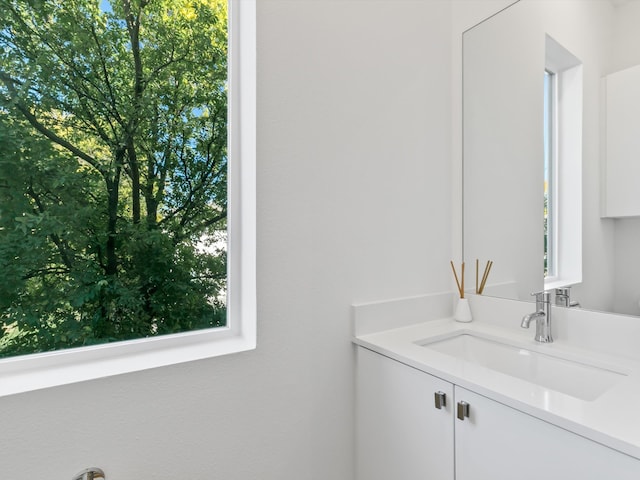 bathroom with vanity