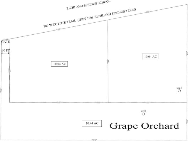 809 W Coyote Trl Lot 1, Richland Springs TX, 76871 land for sale