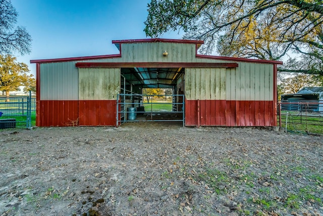 view of outdoor structure