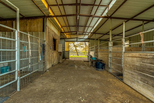 view of stable