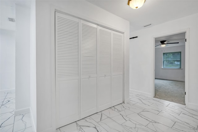 unfurnished bedroom featuring a closet