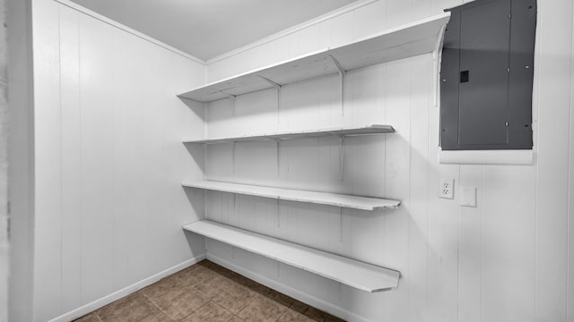 pantry featuring electric panel