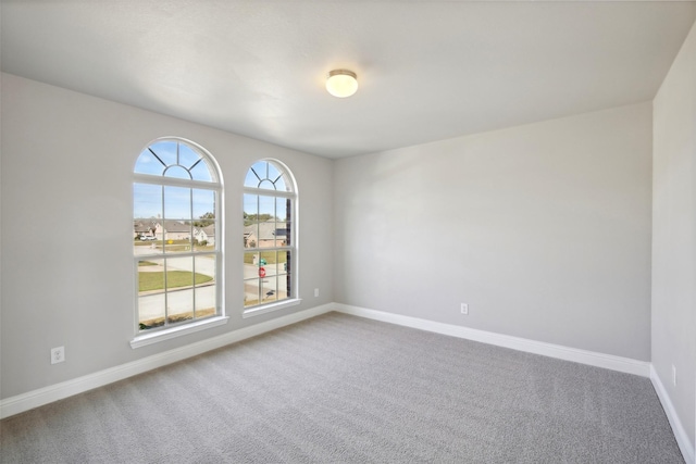 spare room featuring carpet