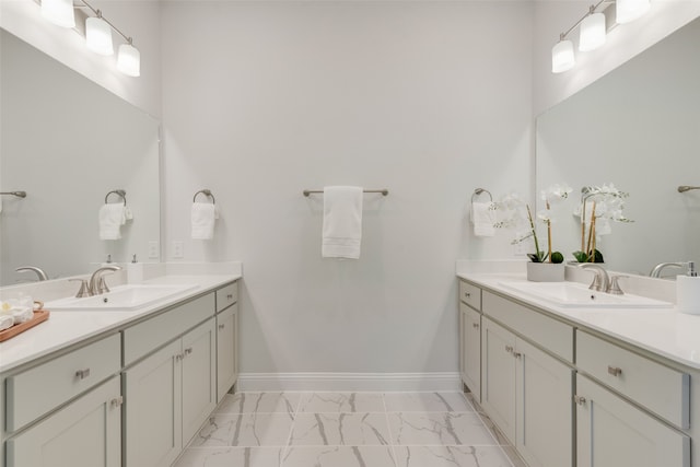 bathroom with vanity