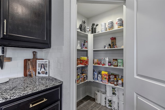 view of pantry