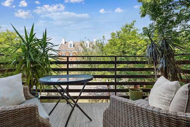 view of balcony