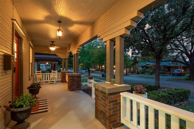 view of patio / terrace with a porch