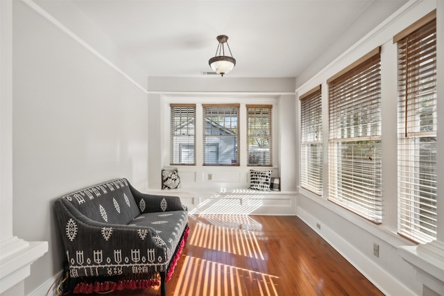 sunroom with plenty of natural light