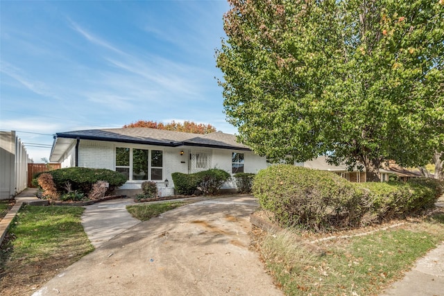 view of front of home