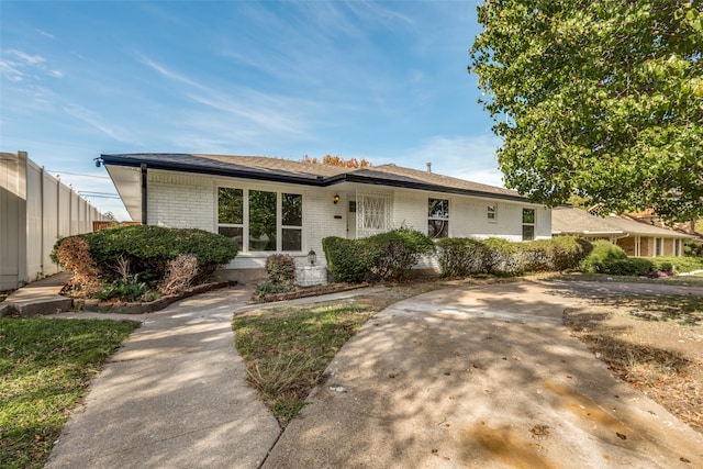 view of ranch-style house