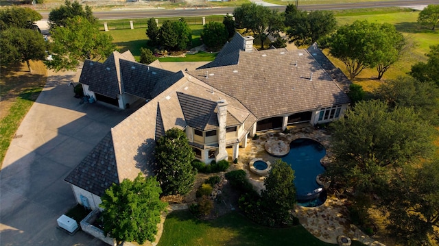 birds eye view of property