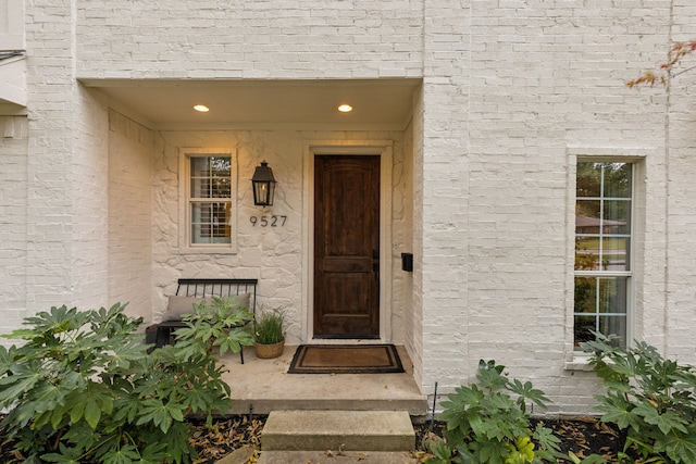 view of entrance to property