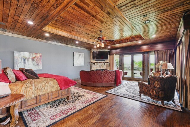5101 Hells Gate Loop, Possum Kingdom Lake, TX 76475 - dining space featuring wood finished floors, a high ceiling, a ceiling fan, and recessed lighting