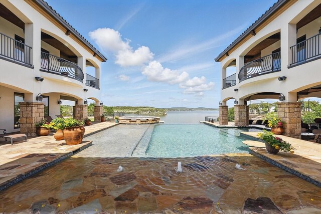 5101 Hells Gate Loop, Possum Kingdom Lake, TX 76475 - view of pool featuring a water view