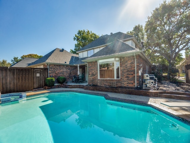 view of pool with a patio