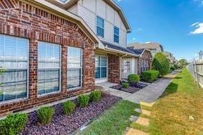 exterior space with a lawn