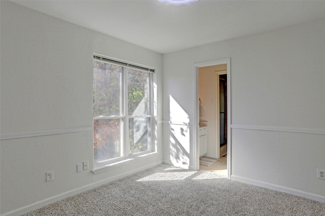 carpeted spare room featuring a healthy amount of sunlight