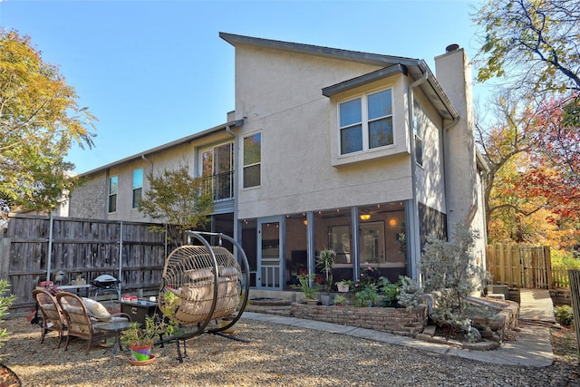 view of back of property